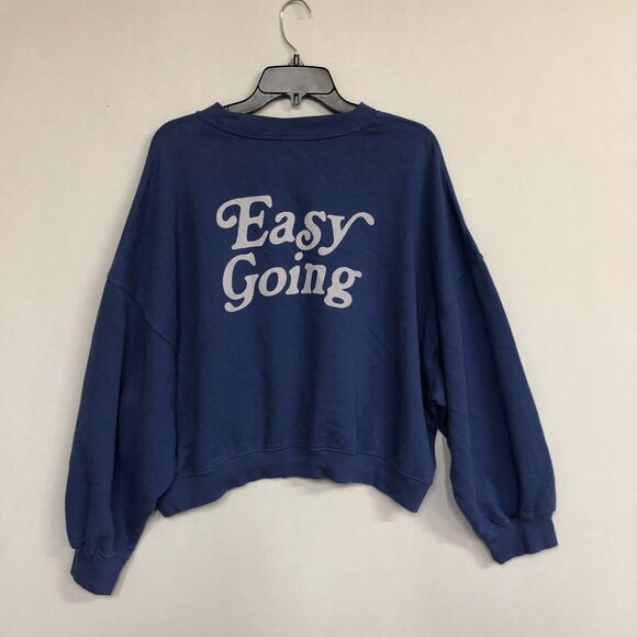 Old Navy Women Pullover Sweatshirt Top Size XL X-Large Blue Cotton Blend B169 15 - Picture 10 of 13